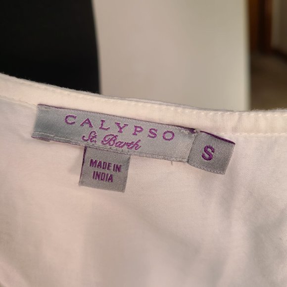 Calypso St Barth White Cotton Embellished Dress - Picture 6 of 9